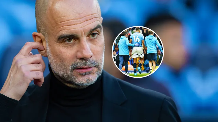 Guardiola y las alternativas tras la lesión de Rodri en Manchester City