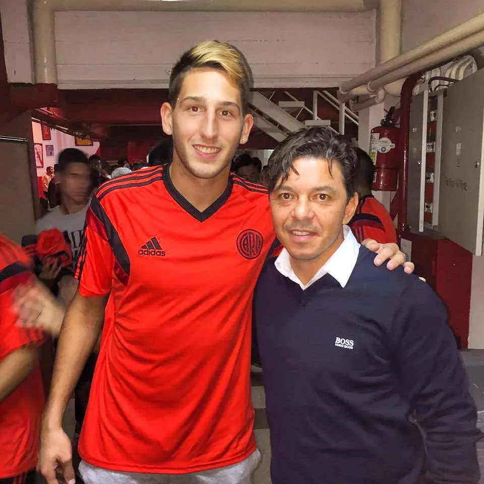 Ravizzoli con Gallardo en las inferiores de River (@franravizzoli)