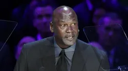 Michael Jordan en la despedida a Kobe Bryant.