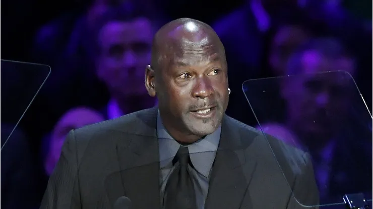 Michael Jordan en la despedida a Kobe Bryant.