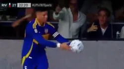 El momento de la bronca del presidente de River.
