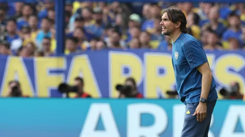 Diego Martínez durante el Superclásico.