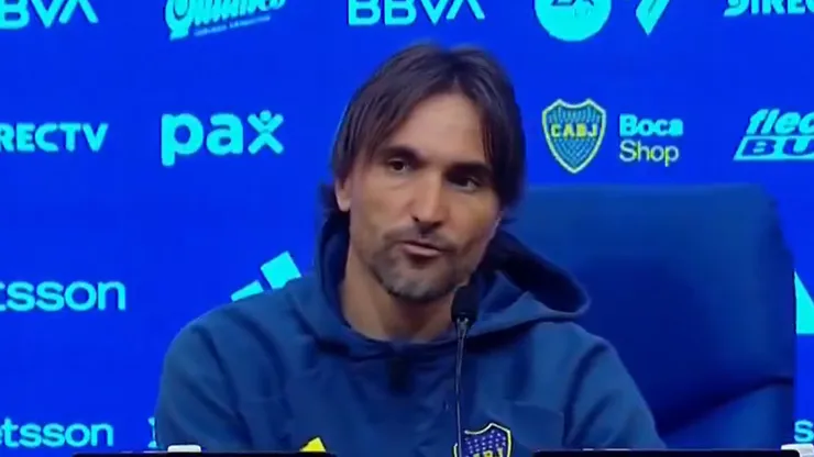 Diego Martínez puso en duda su continuidad en Boca tras la derrota en el Superclásico