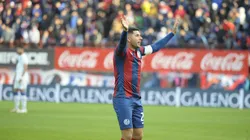 Néstor Ortigoza en su despedida del fútbol profesional.