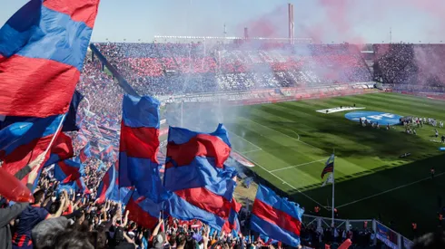 La hinchada de San Lorenzo.