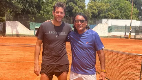 Juan Martín Del Potro junto a Marcelo Gómez