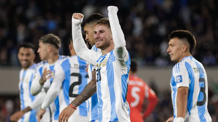Alexis Mac Allister, autor de uno de los tantos en la goleada ante Chile por 3 a 0.