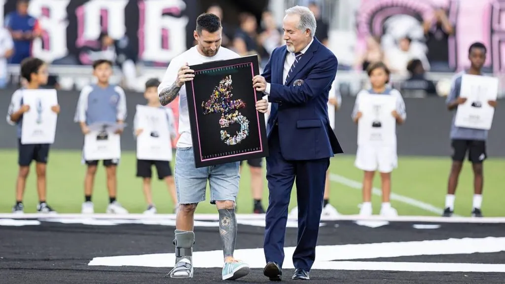 Messi, junto a Jorge Mas (IMAGO / ZUMA Press Wire).