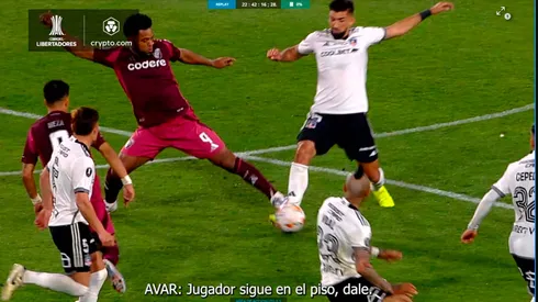 El audio VAR sobre la patada de Borja.