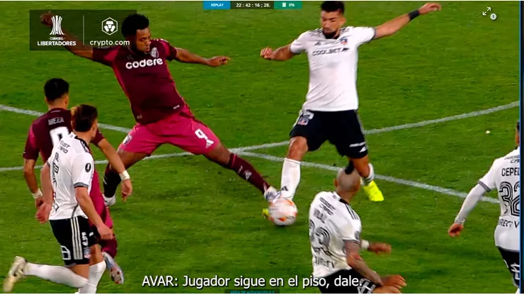 El audio VAR sobre la patada de Borja.