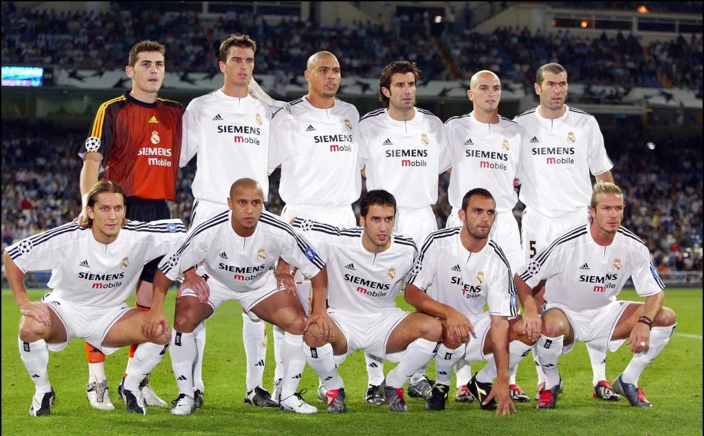 El plantel de Galácticos del que formó parte Beckham en el Real Madrid. IMAGO