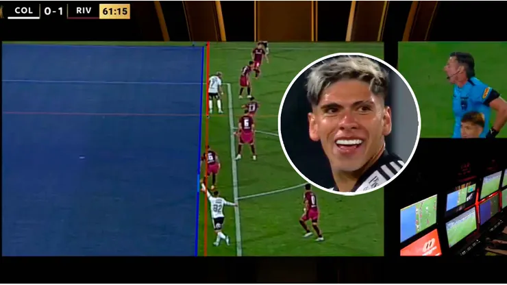 El gol de Palacios a River.