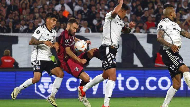 Germán Pezzella abrió la cuenta para River.