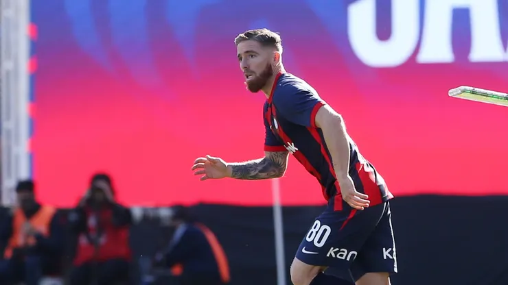 Iker Muniain, en su debut con San Lorenzo ante Vélez.