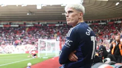 Alejandro Garnacho celebra su gol en Manchester United