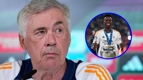 Carlo Ancelotti habló en conferencia de prensa sobre la situación de Vinícius Júnior.
