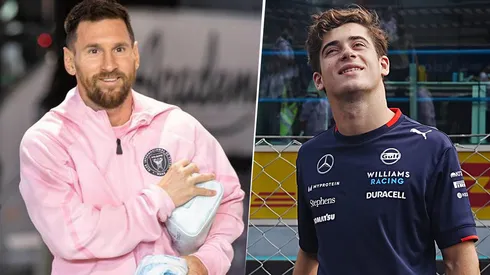 Franco Colapinto y Lionel Messi comparten un amuleto de la suerte