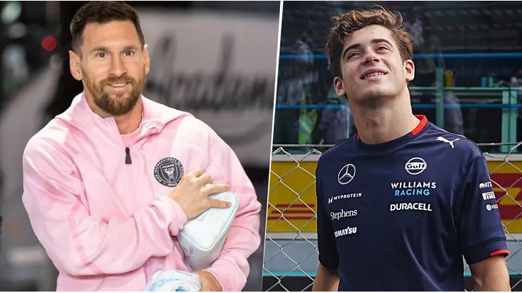 Franco Colapinto y Lionel Messi comparten un amuleto de la suerte