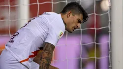 Diego Perotti en su paso por AS Roma