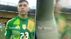 ACORD Colombia elevó un reclamo a Conmebol para solicitar una sanción a Emiliano Martínez por su manotazo al cámara.