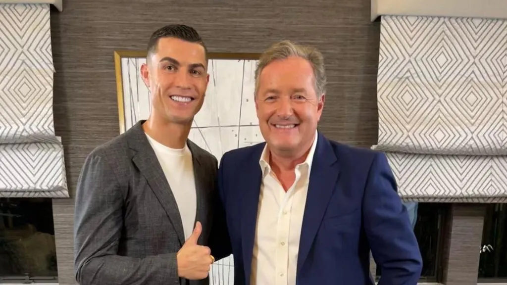 Piers Morgan tiene una cercana relación con Cristiano Ronaldo.