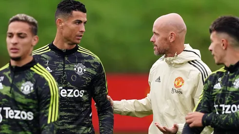 Cristiano Ronaldo y Erik ten Hag en Manchester United