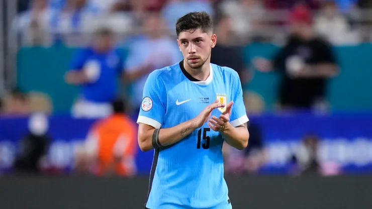 Federico Valverde, mediocampista de la selección de Uruguay.