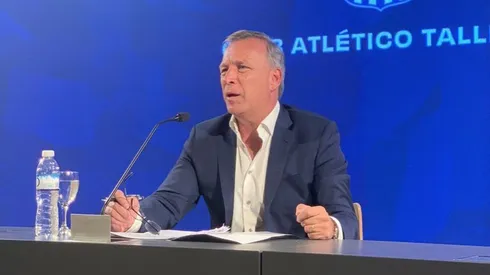 Andrés Fassi en conferencia de prensa.