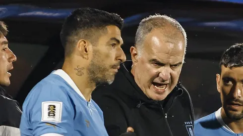 Suárez y Bielsa en la Selección Uruguaya.