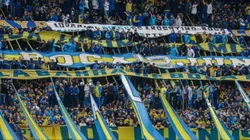 La hinchada de Boca en La Bombonera.