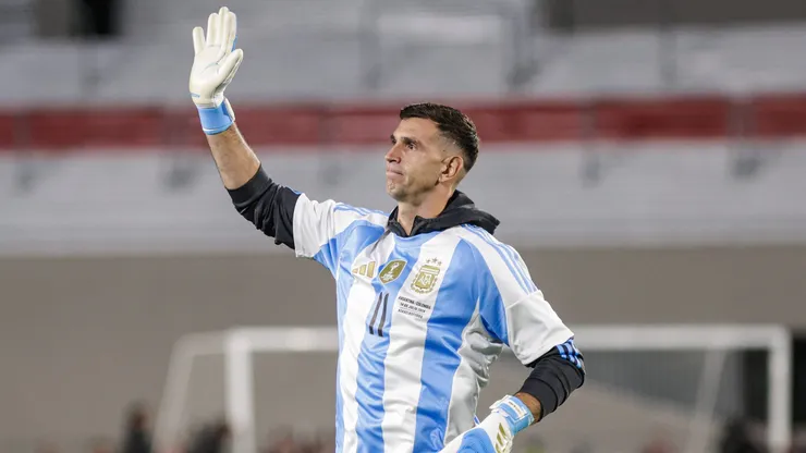 Emiliano Martínez, arquero de la Selección Argentina.