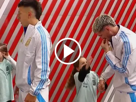 "Que asco": el momento viral de De Paul con su hija