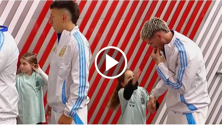 De Paul y un momento viral con su hija.