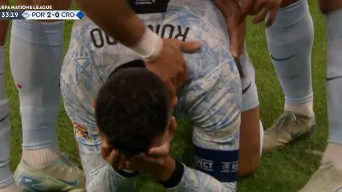 La emoción de Cristiano Ronaldo.