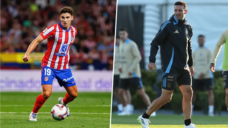 Lionel Scaloni dijo que es posible que Julián Álvarez comparta frente ofensivo con Lautaro Martínez tal como lo hace con Alexander Sorloth en el Atlético de Madrid.