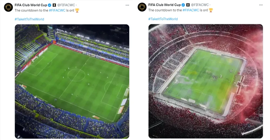 La Bombonera y el Monumental, protagonistas en la publicación de la FIFA sobre el Mundial de Clubes 2025.