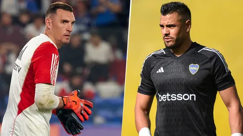 Franco Armani y Sergio Romero, los arqueros de River y Boca.