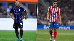 Lautaro Martínez y Julián Álvarez todavía no suman goles con sus respectivas participaciones en el Inter de Milán y en el Atlético de Madrid.
