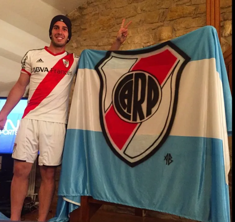 Andrada y el sentido de pertenencia. (Foto: @fedeandrada22).