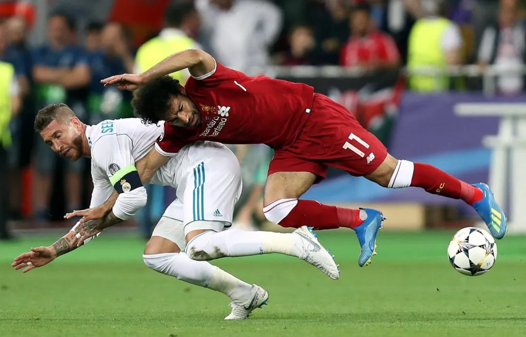 La entrada de Ramos a Salah que lo sacó de la final y Klopp todavía no perdona. IMAGO