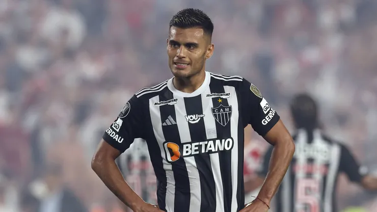 Fausto Vera, en la serie entre Atlético Mineiro y River por Copa Libertadores.