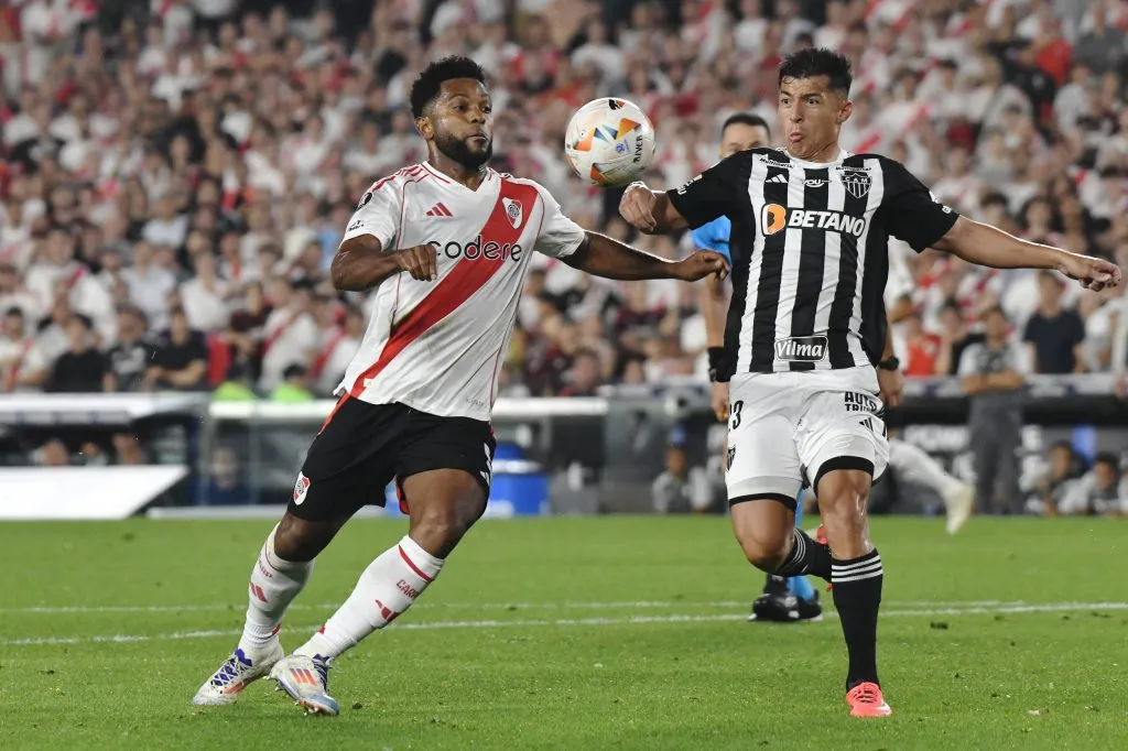 Miguel Borja ante Atlético Mineiro. (Foto: IMAGO).