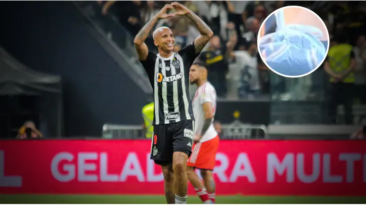 Deyverson sacó una misteriosa camiseta.