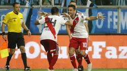 La recordada victoria frente a Gremio en Brasil.