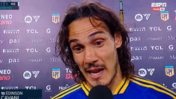 Cavani habló tras el 1-1 de Boca contra Riestra.