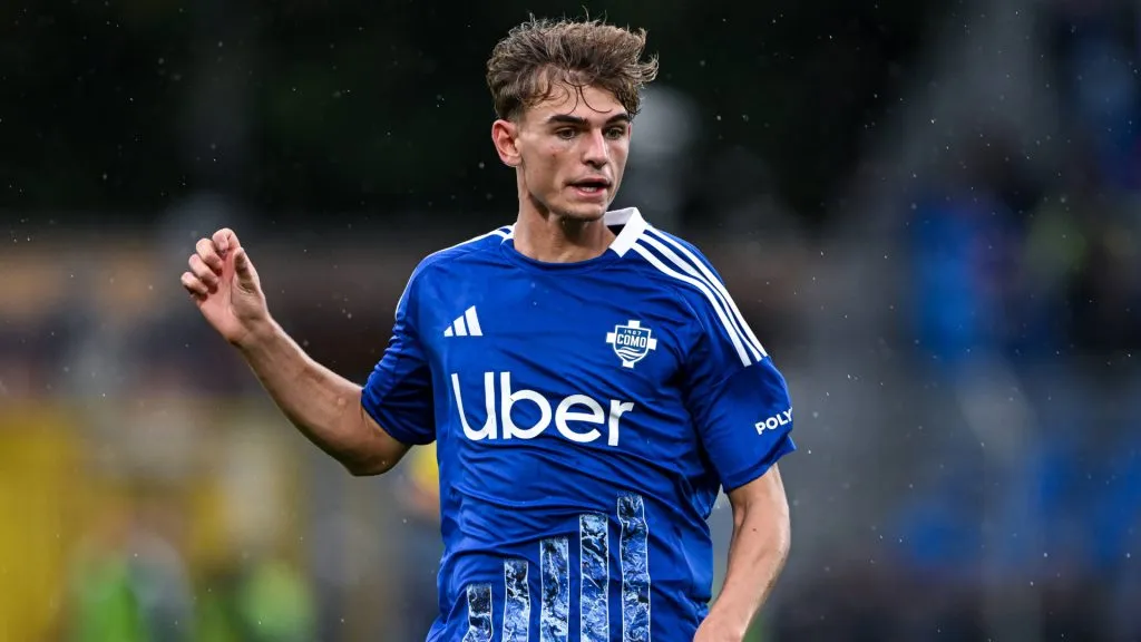 Nico Paz, figura del Como de Italia (IMAGO / Gribaudi/ImagePhoto).