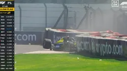 Albon se accidentó tras chocar con Bearman.