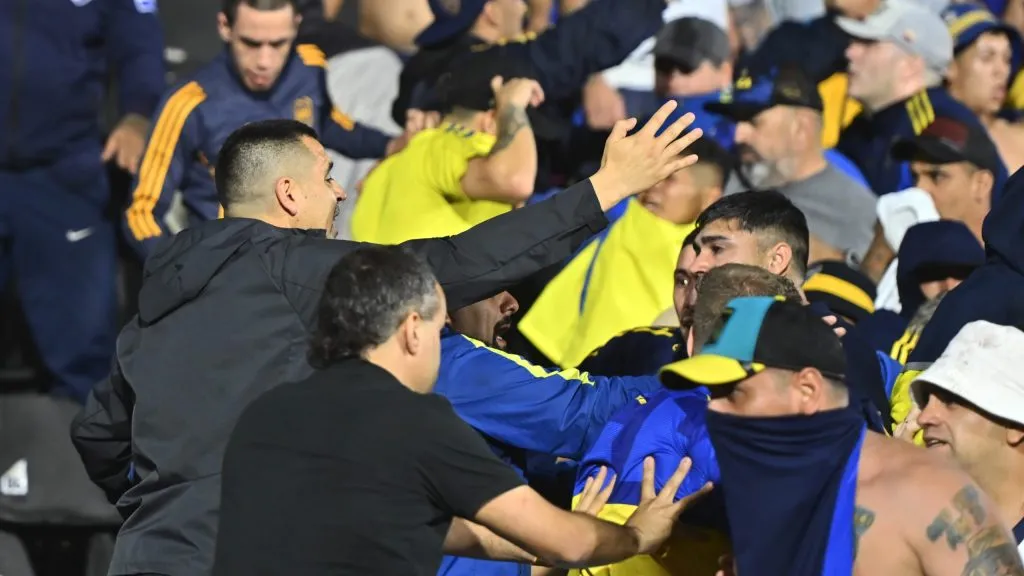 Riquelme logró contener a los hinchas de Boca.