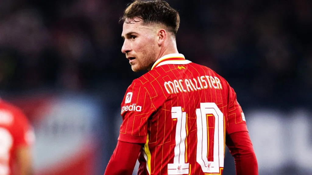 Alexis Mac Allister como jugador del Liverpool