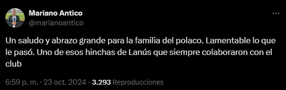 Fuente: X @marianoantico